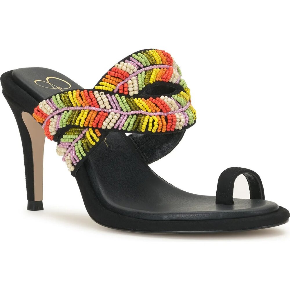 Jessica Simpson Rixei Braided Embellished Heeled Sandal